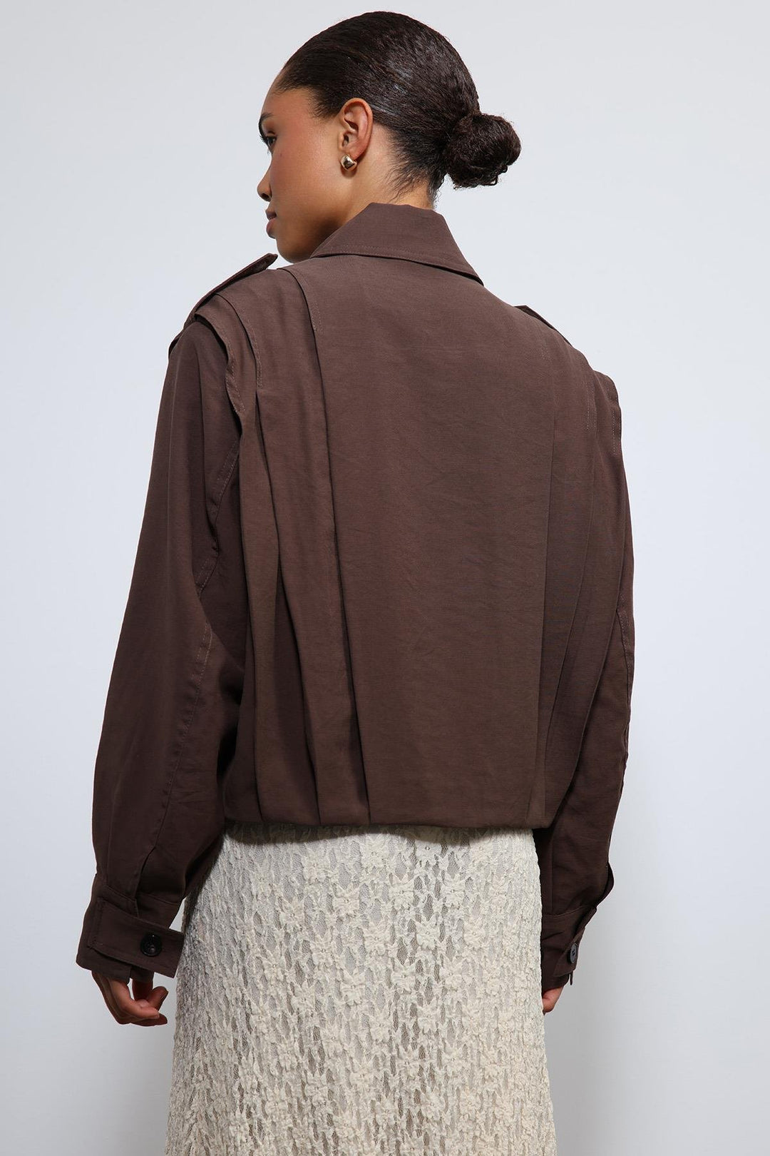 ANT Antioch Kahve Pile Detaylı Dik Yaka Mont - Aschaffenburg