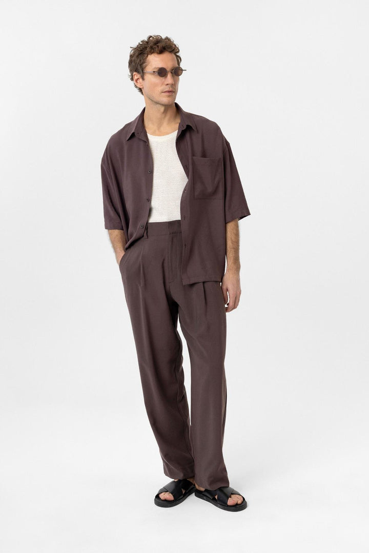 ANT Antioch Kahve Pileli Baggy Fit Erkek Pantolon - Pompano Beach