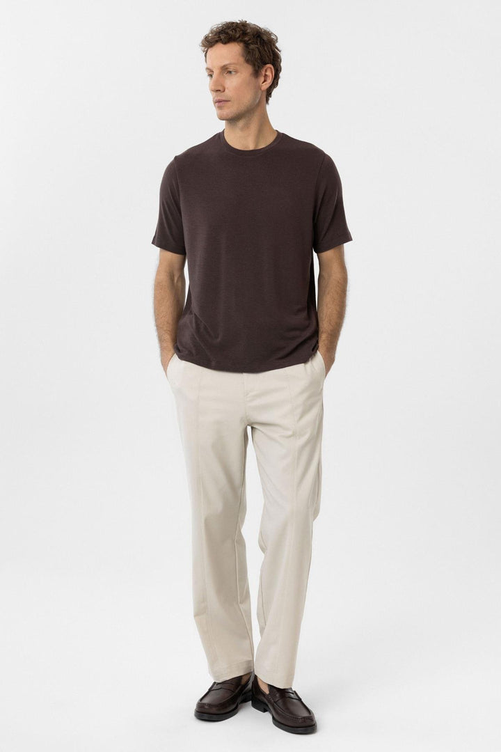 ANT Antioch Kahve Regular Fit Basic Erkek T-Shirt - Bunbury