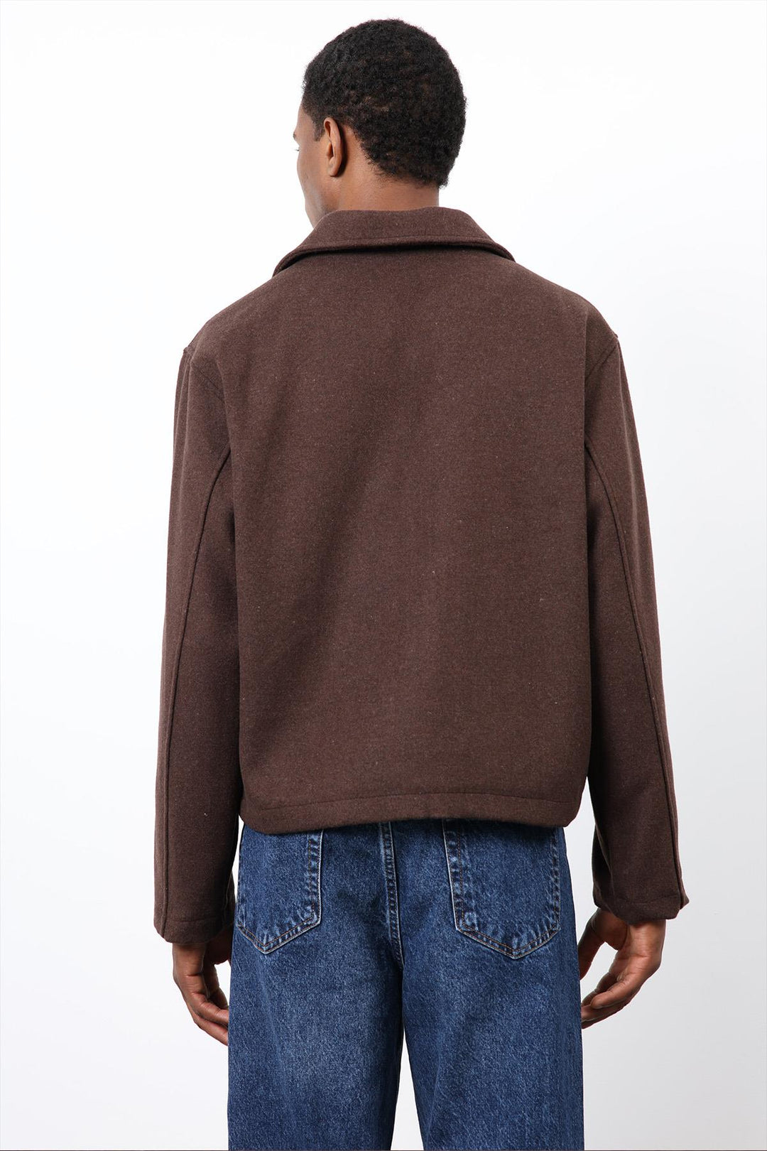 ANT Antioch Coffee Regular Fit Textured Men's Coat - Tortosa