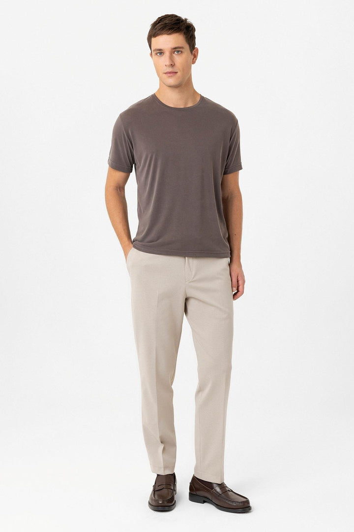 ANT Antioch Coffee Regular Fit Modal Technical Fabric Men's T-Shirt - Legnano