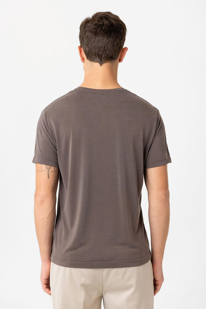 ANT Antioch Coffee Regular Fit Modal Technical Fabric Men's T-Shirt - Legnano