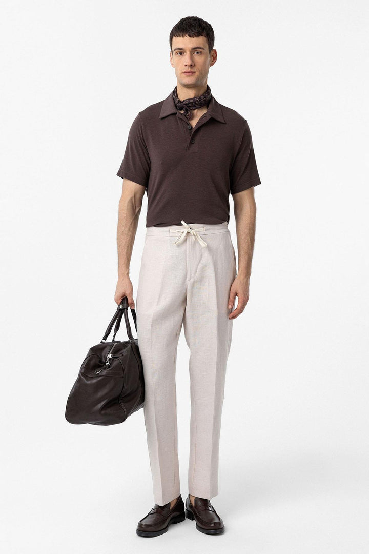 ANT Antioch Kahve Regular Fit Polo Yaka Erkek T-Shirt - Wylie