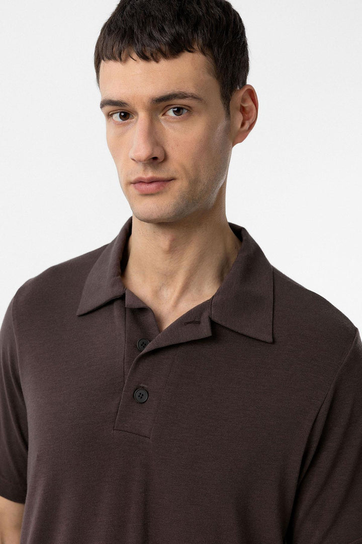 ANT Antioch Kahve Regular Fit Polo Yaka Erkek T-Shirt - Wylie