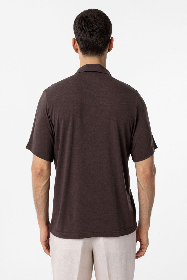 ANT Antioch Kahve Regular Fit Polo Yaka Erkek T-Shirt - Wylie