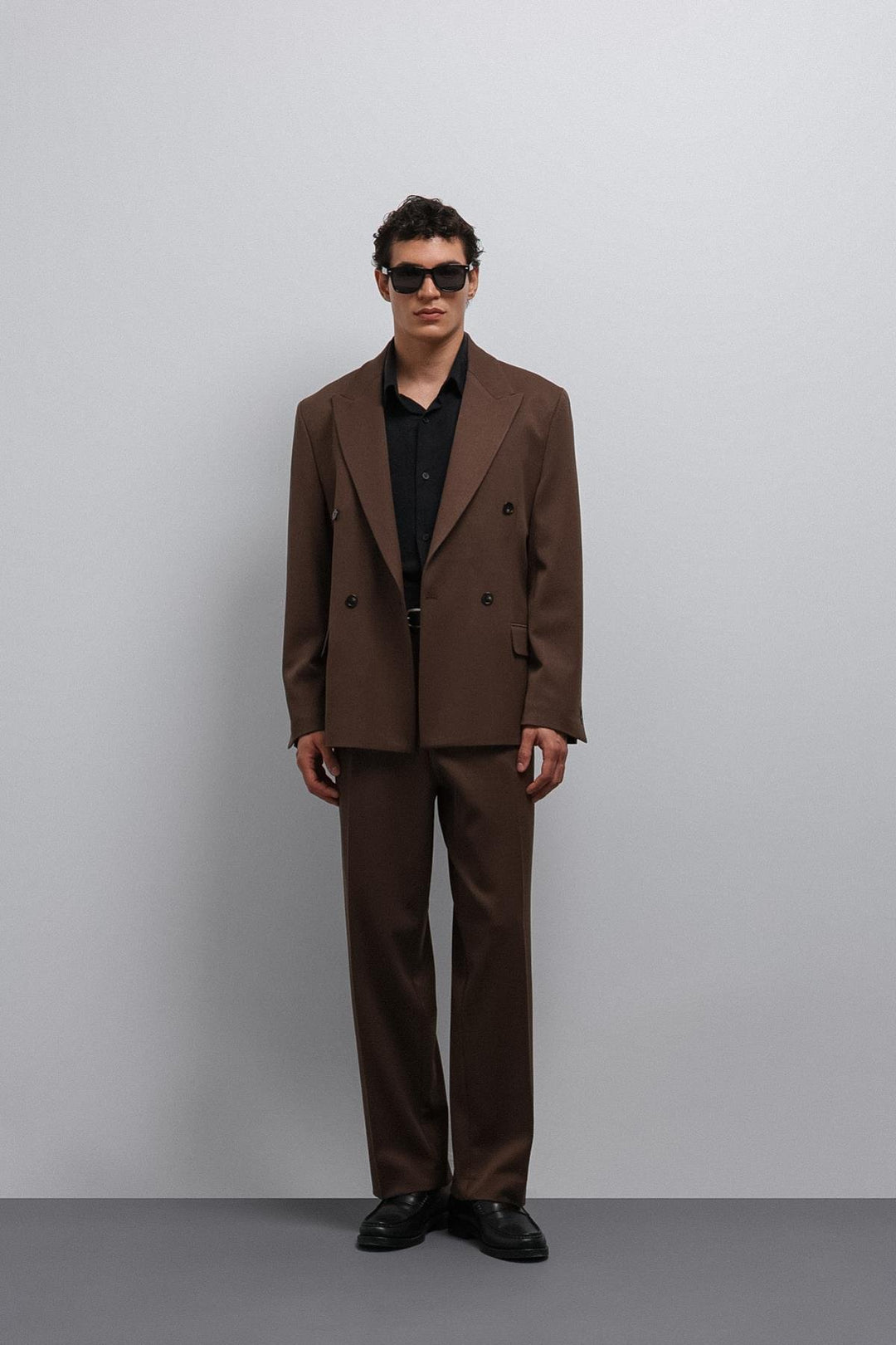 ANT Antioch Coffee Relax Fit Baggy Pleated Men's Pants - Purmerend