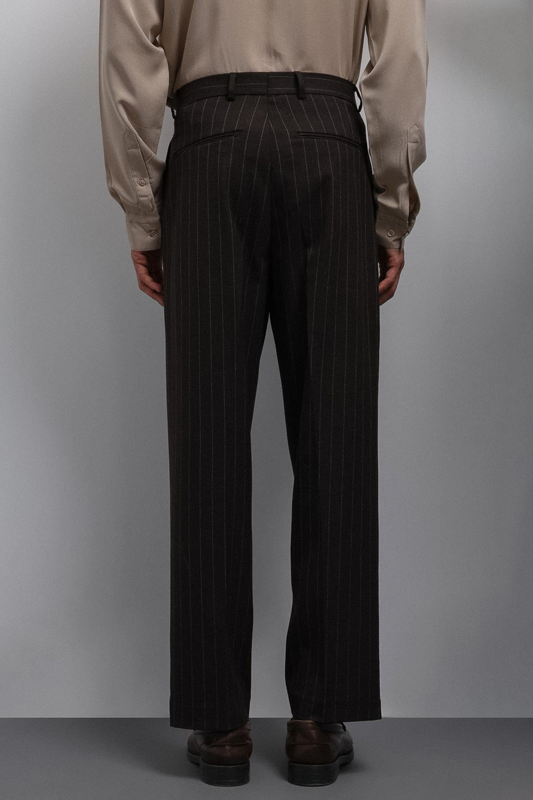 ANT Antioch Coffee Relax Fit Striped Men's Pants - West Jordan