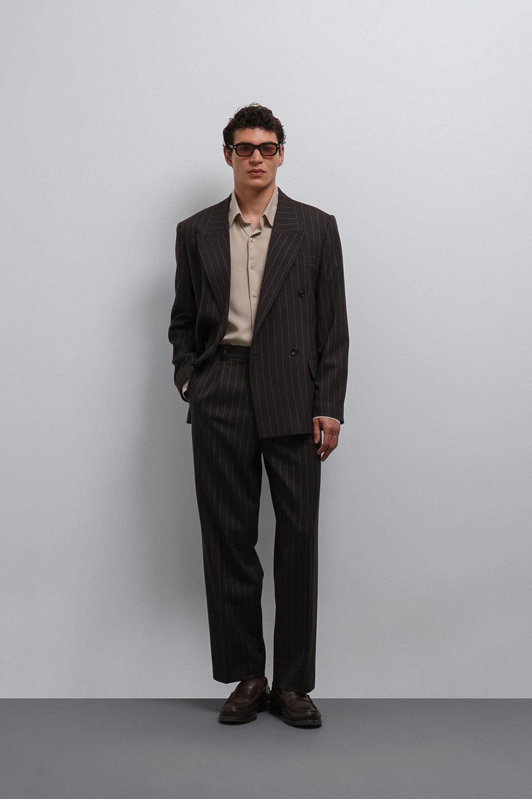 ANT Antioch Coffee Relax Fit Striped Men's Pants - West Jordan