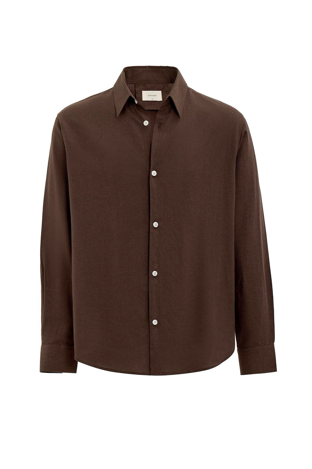 ANT Antioch Coffee Relax Fit Linen Blend Men's Shirt - Alton