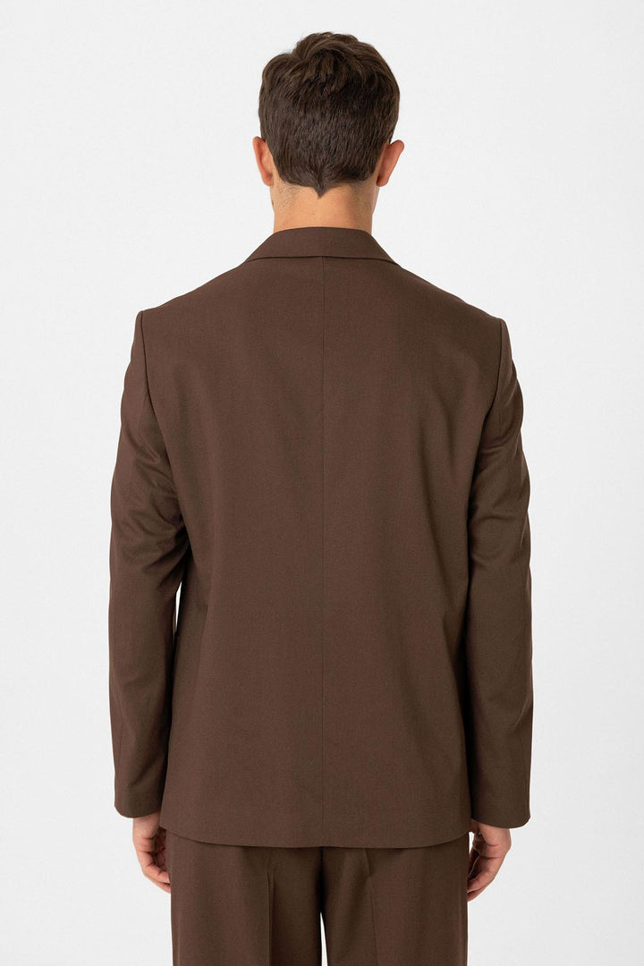 ANT Antioch Coffee Relax Fit Wrap Closure Men's Technical Blazer Jacket - Claremont
