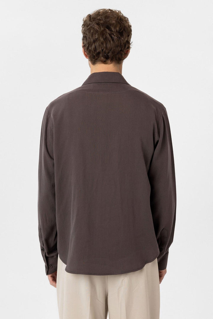 ANT Antioch Coffee Relax Fit Lyocell Fabric Men's Shirt - Nijmegen