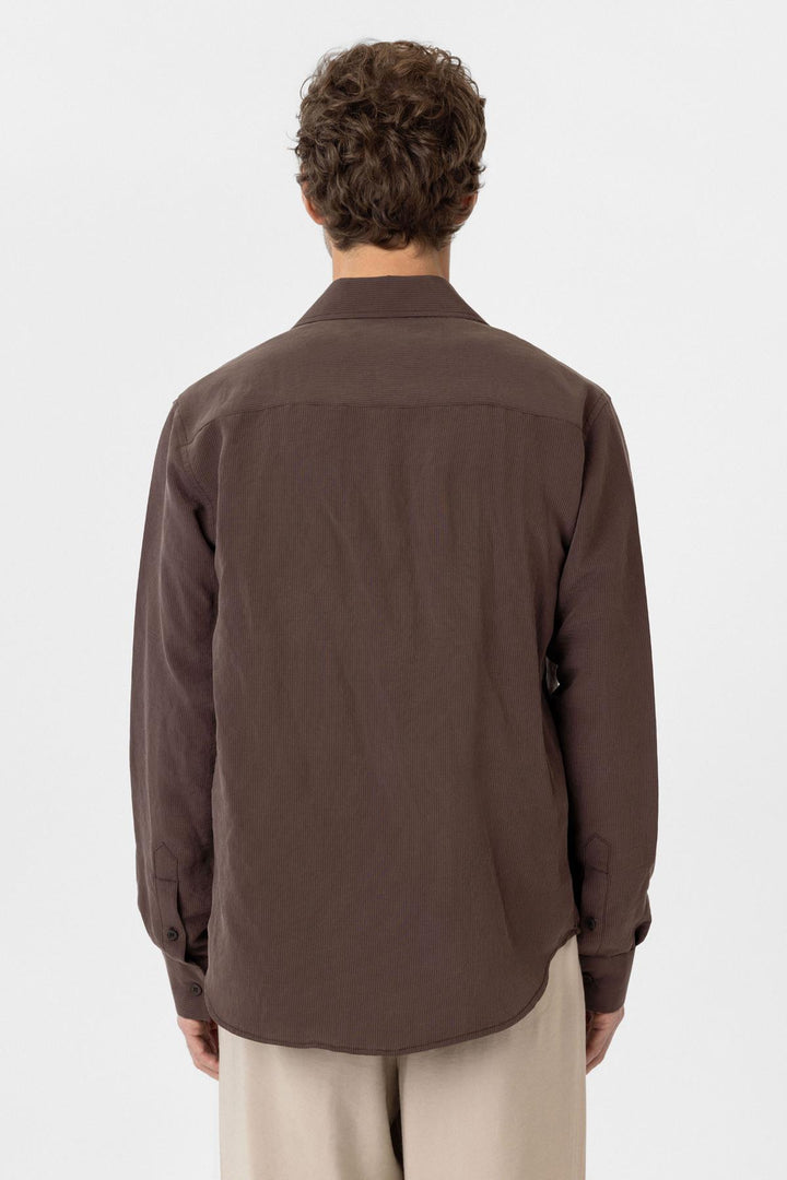 ANT Antioch Coffee Relax Fit Modal Fabric Men's Shirt - Blacksburg