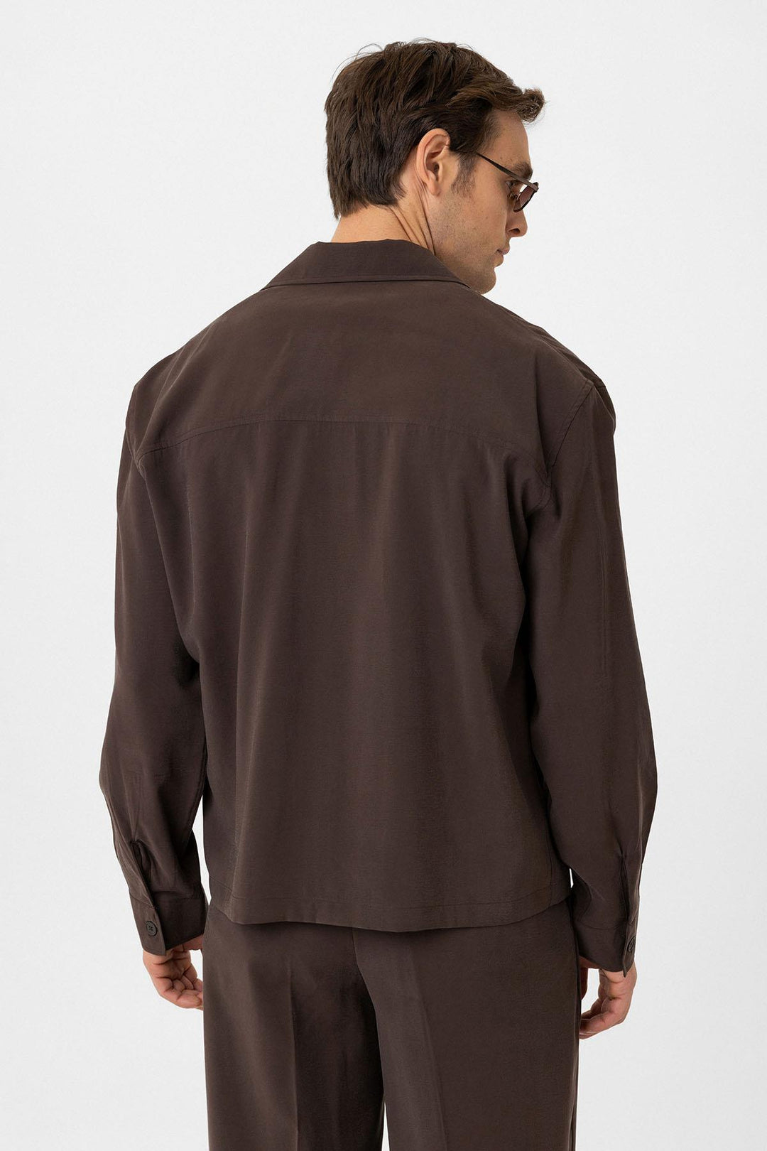 ANT Antioch Coffee Relax Fit Modal Fabric Men's Shirt - Massy
