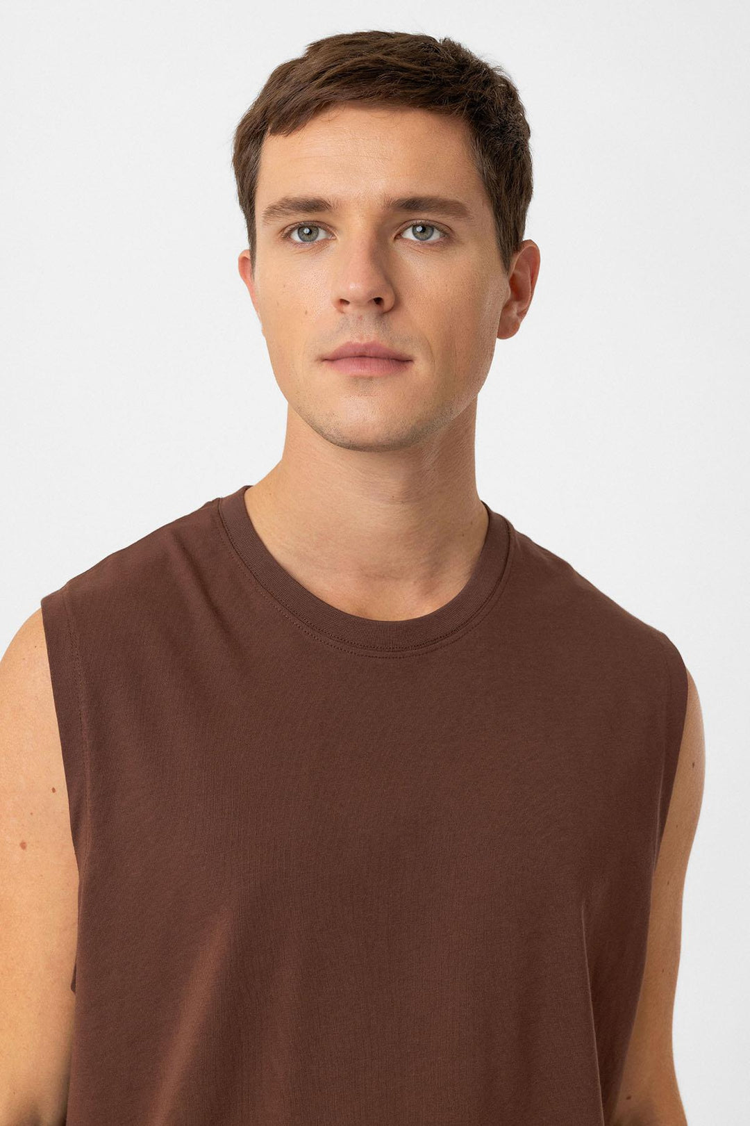 ANT Antioch Kahve Relaxed Fit Erkek Kolsuz T-Shirt - Billings