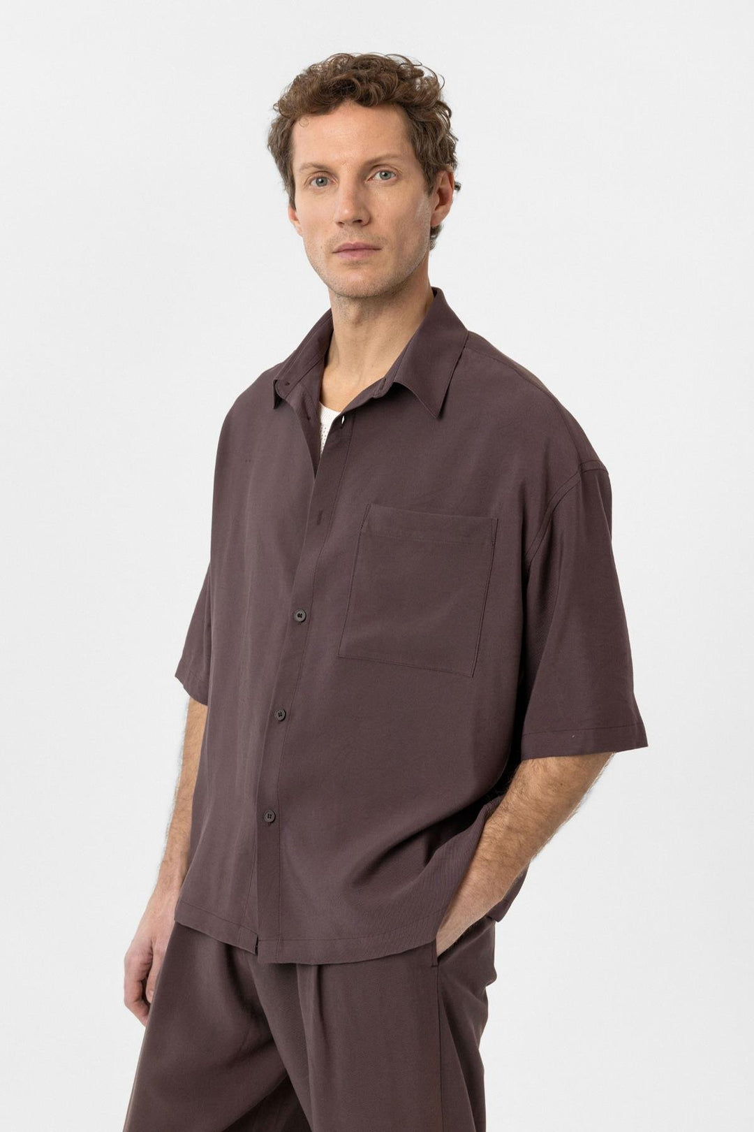 ANT Antioch Coffee Relaxed Short Sleeve Men's Shirt - Willenhall