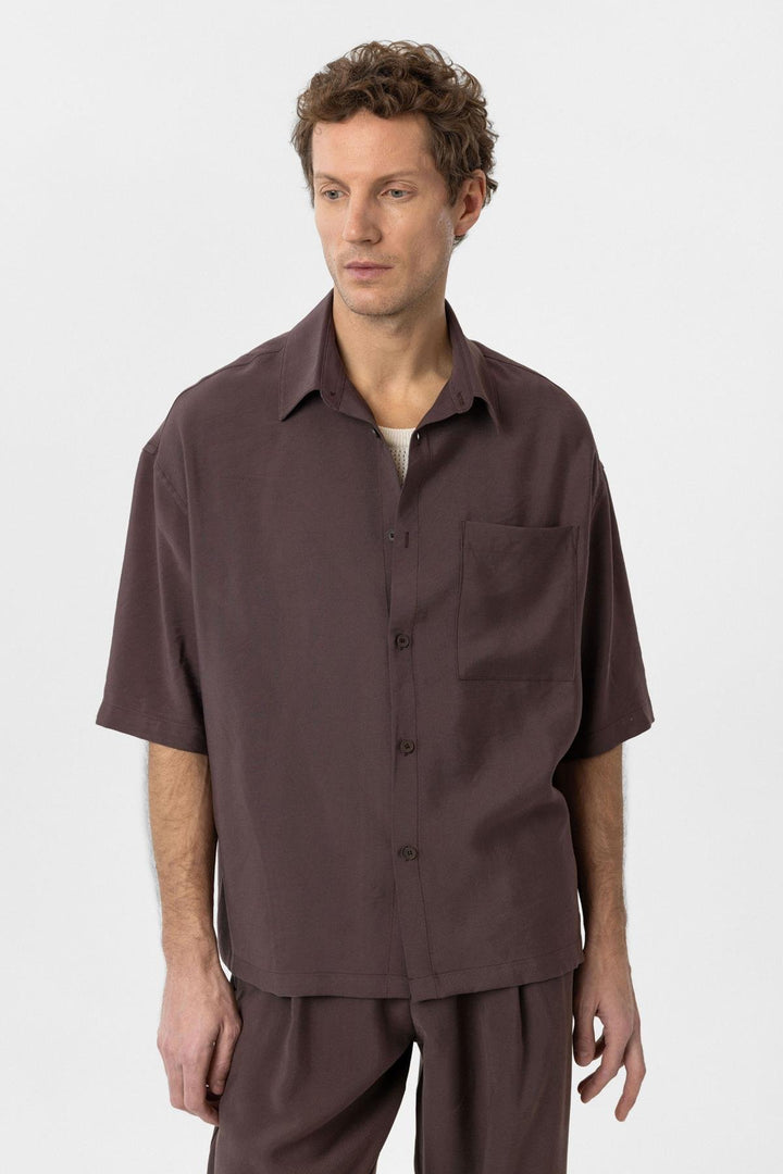 ANT Antioch Coffee Relaxed Short Sleeve Men's Shirt - Willenhall