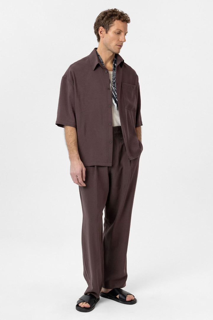 ANT Antioch Coffee Relaxed Short Sleeve Men's Shirt - Willenhall