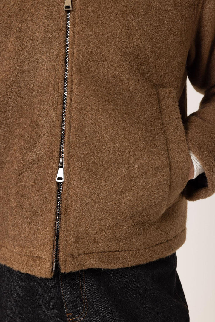 ANT Antioch Coffee Relaxed Soft Textured Men's Coat - Viersen
