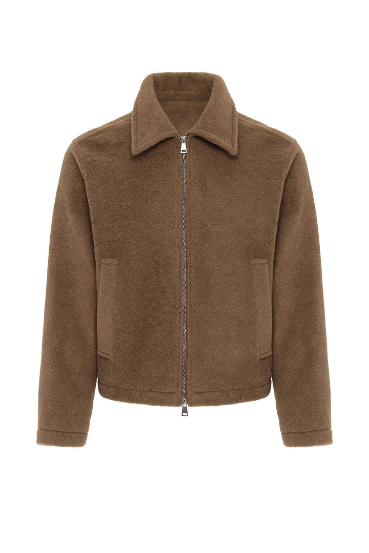 ANT Antioch Coffee Relaxed Soft Textured Men's Coat - Viersen