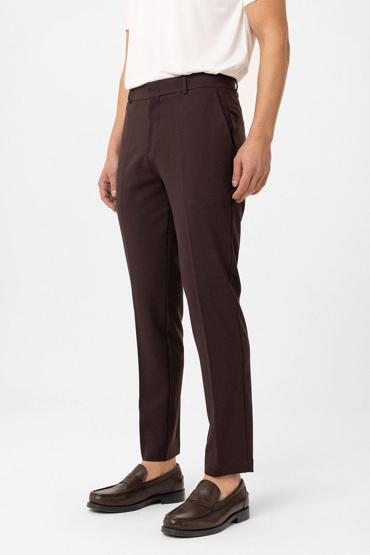 ANT Antioch Kahve Slim Fit Comfort Erkek Pantolon - Crystal Lake