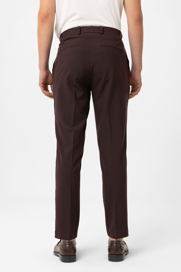 ANT Antioch Kahve Slim Fit Comfort Erkek Pantolon - Crystal Lake