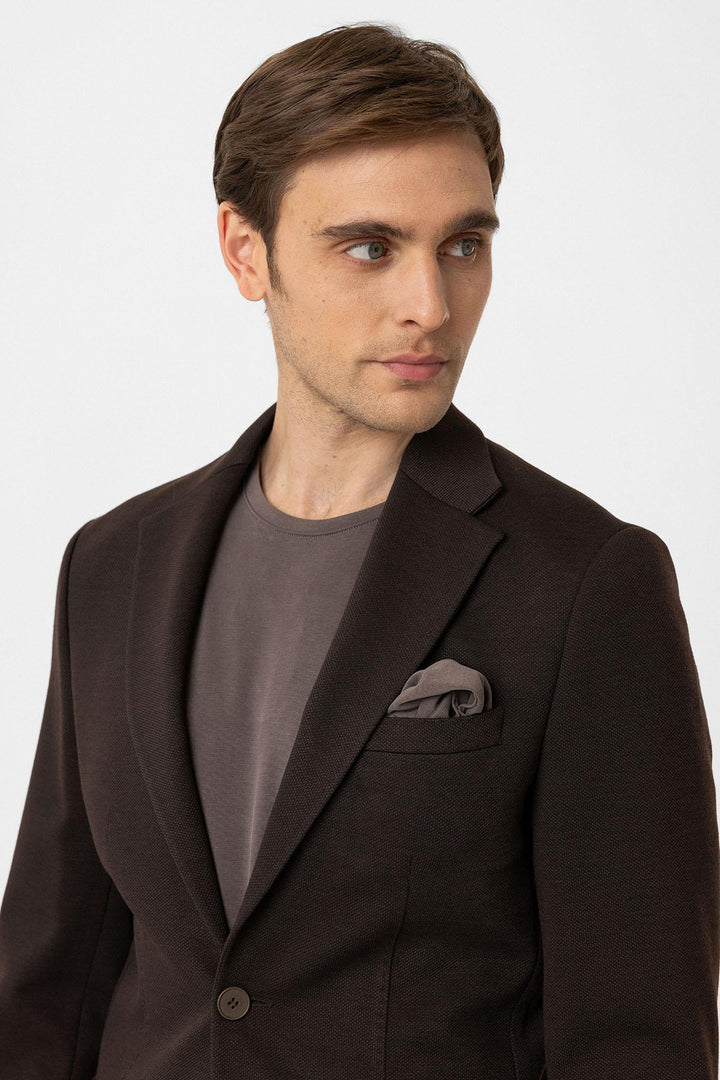 ANT Antioch Coffee Slim Fit Comfort Men's Suit - Sierra Vista