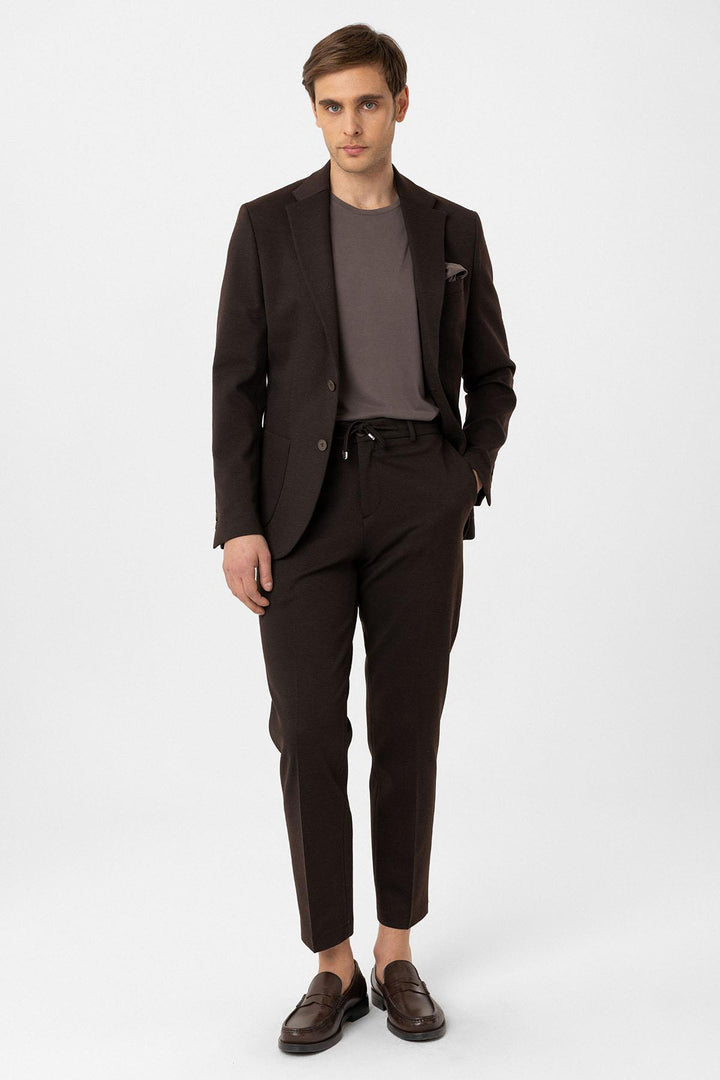 ANT Antioch Coffee Slim Fit Comfort Men's Suit - Sierra Vista