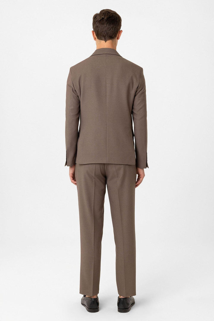 ANT Antioch Coffee Slim Fit Classic Men's Suit - Hillsborough