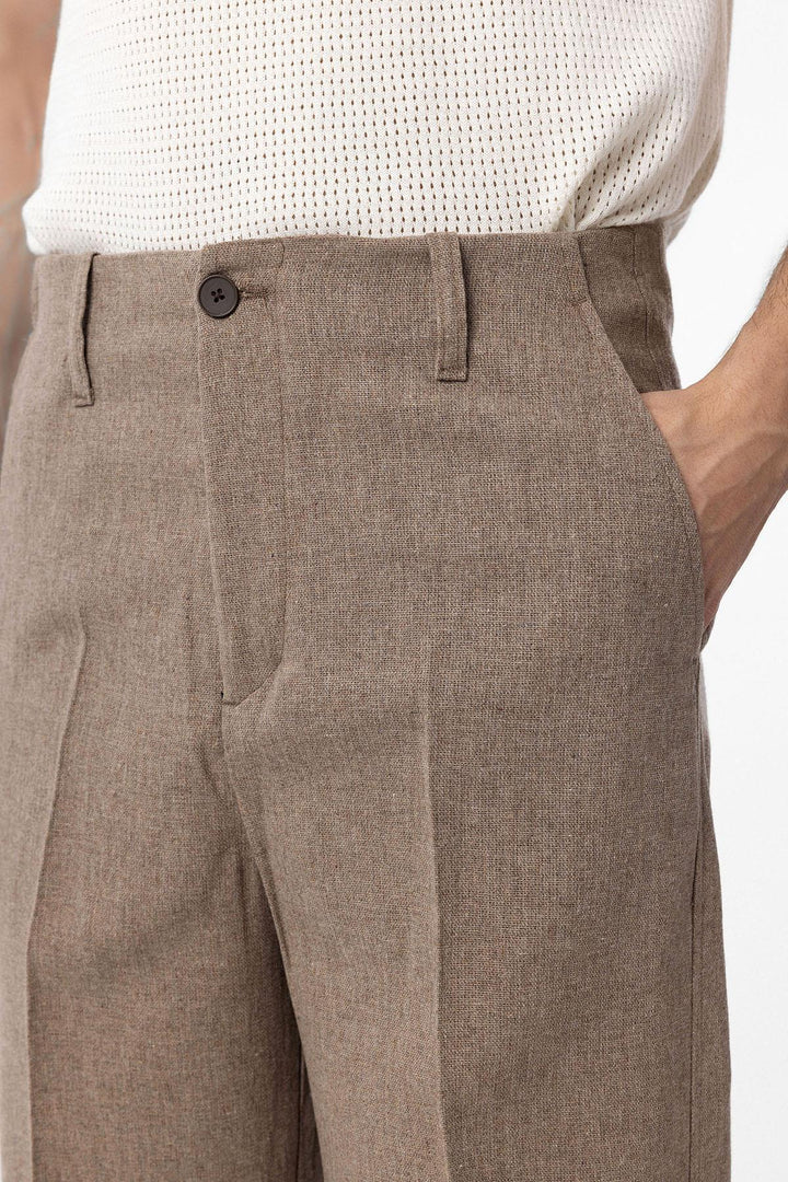 ANT Antioch Kahve Straight Fit Erkek Pantolon - Westfield