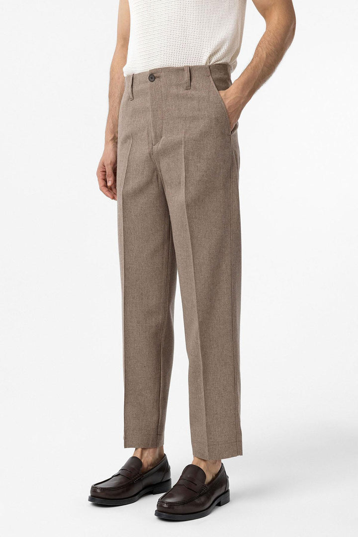 ANT Antioch Kahve Straight Fit Erkek Pantolon - Westfield