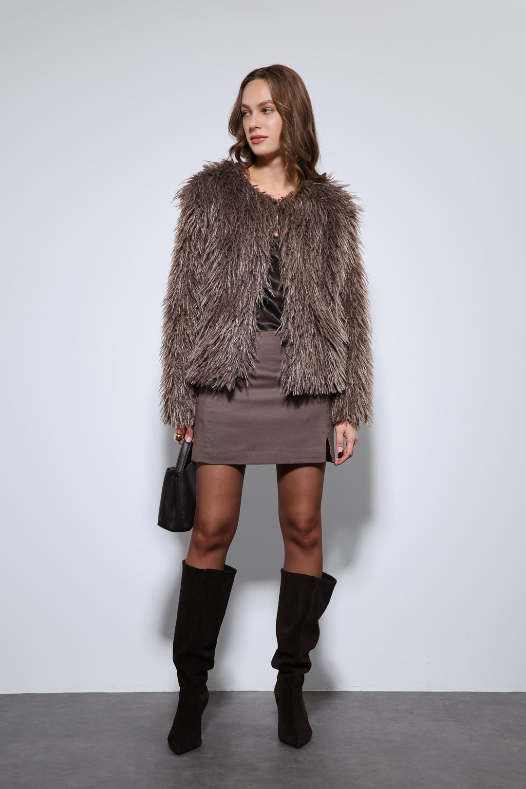 ANT Antioch Kahve Suni Kürk Mont - Nettuno