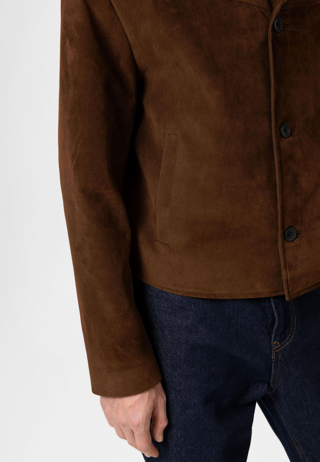 ANT Antioch Coffee Faux Suede Men's Jacket - Kettering