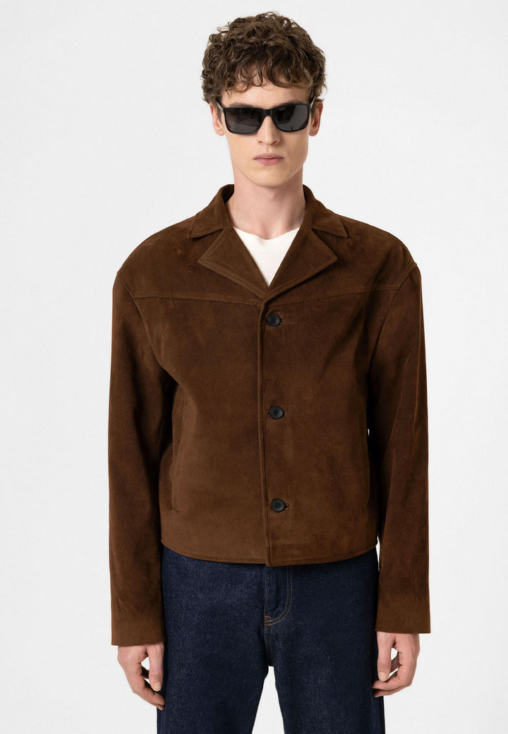 ANT Antioch Coffee Faux Suede Men's Jacket - Kettering