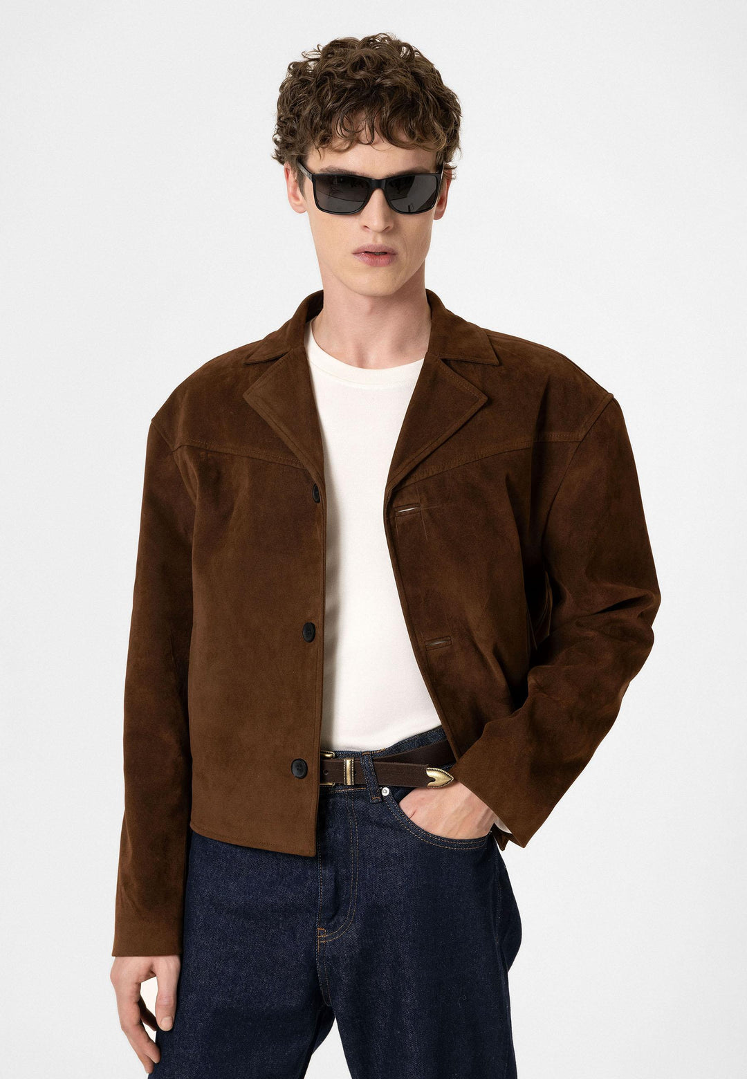 ANT Antioch Coffee Faux Suede Men's Jacket - Kettering
