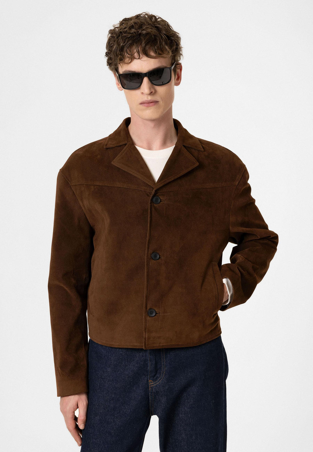 ANT Antioch Coffee Faux Suede Men's Jacket - Kettering