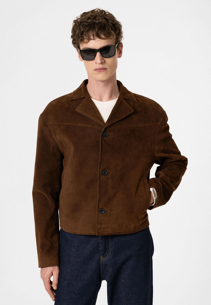 ANT Antioch Coffee Faux Suede Men's Jacket - Kettering