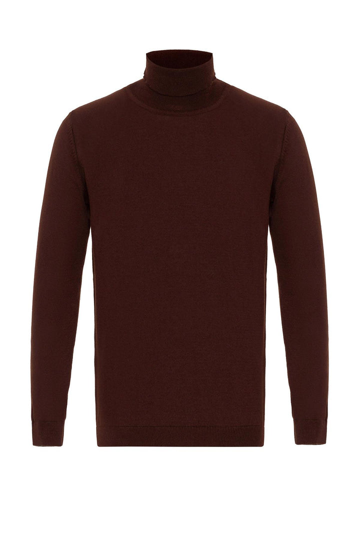 ANT Antioch Coffee High Neck Men's Sweater - Bari