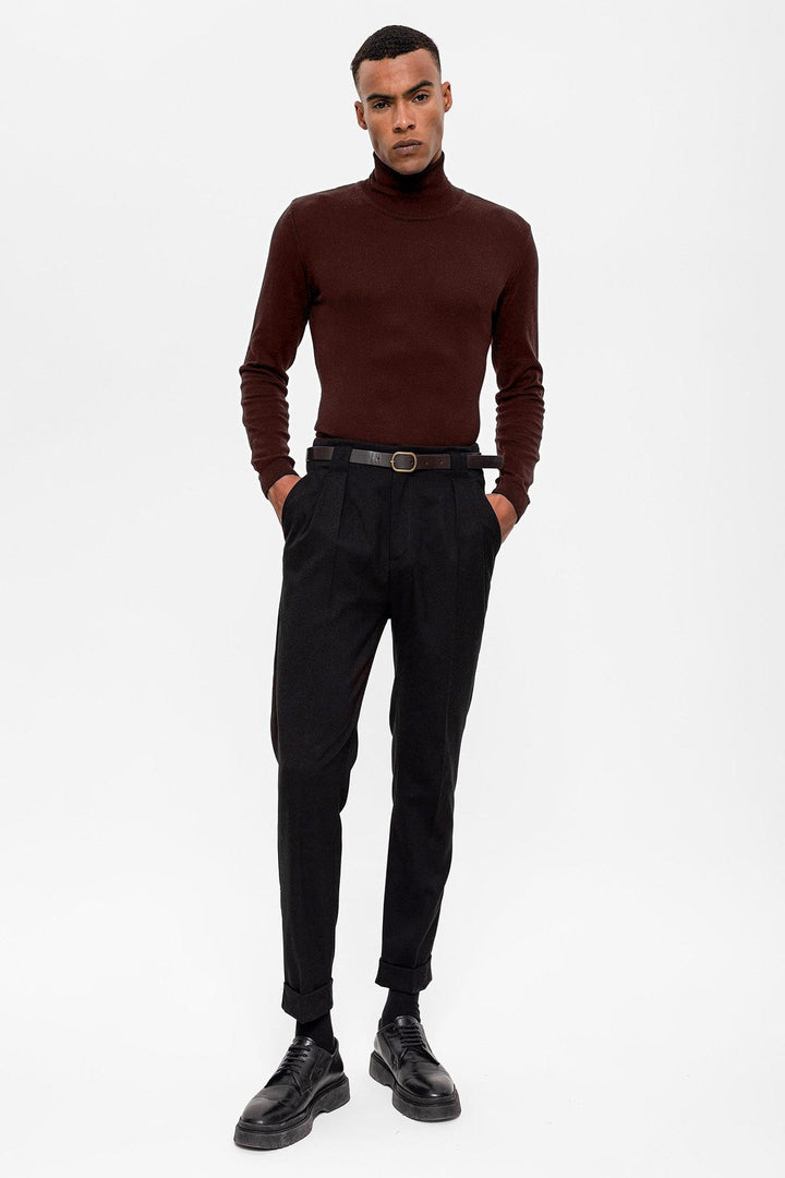 ANT Antioch Coffee High Neck Men's Sweater - Bari