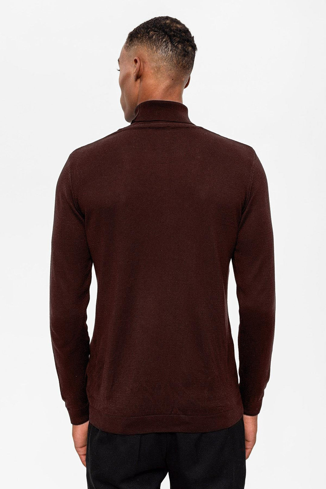 ANT Antioch Coffee High Neck Men's Sweater - Bari