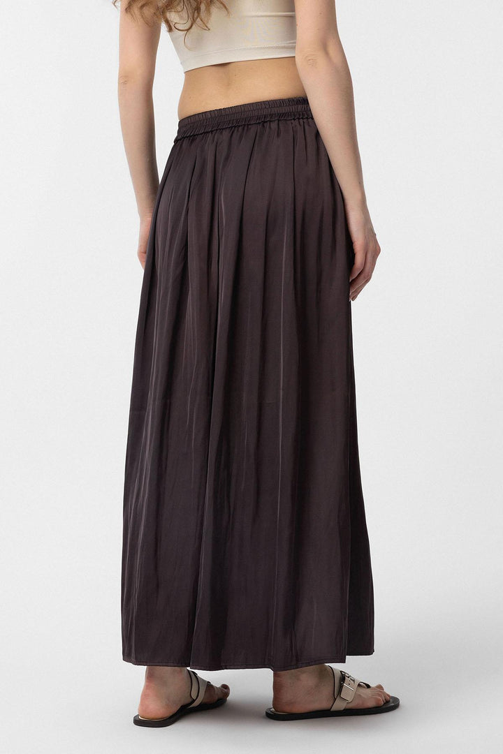ANT Antioch Coffee Long Pour Pleated Women's Skirt - Pocatello