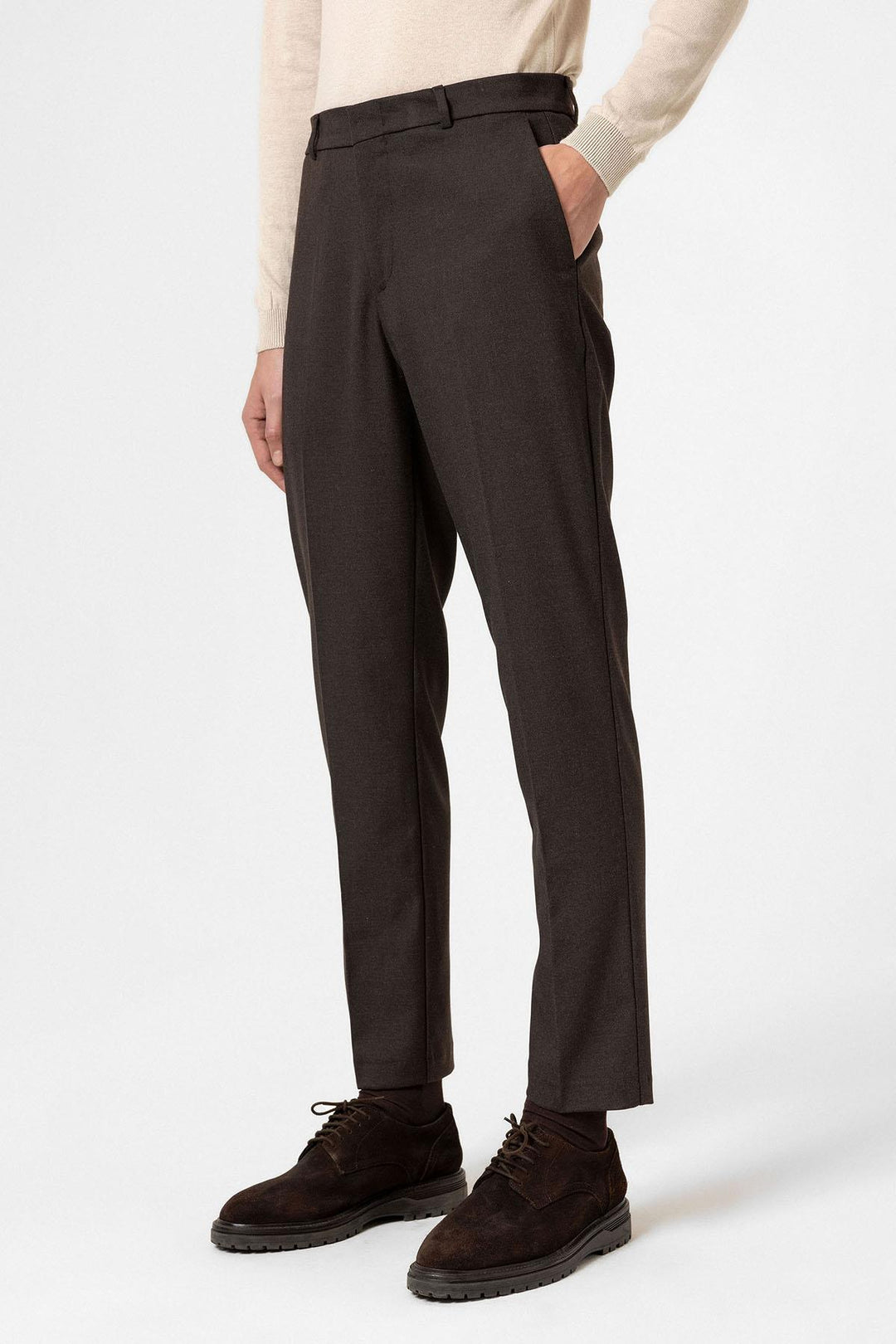 ANT Antioch Coffee High Waist Classic Men's Pants - Huehuetoca