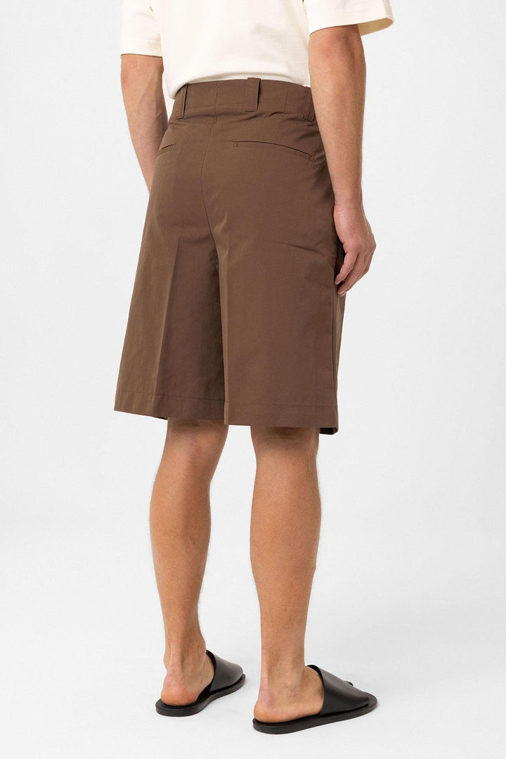ANT Antioch Coffee High Waist Pleated Relaxed Bermuda Men's Shorts - Southfield