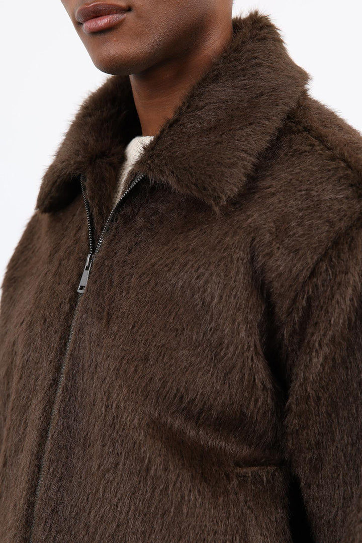 ANT Antioch Coffee Soft Textured Men's Coat - Rochester