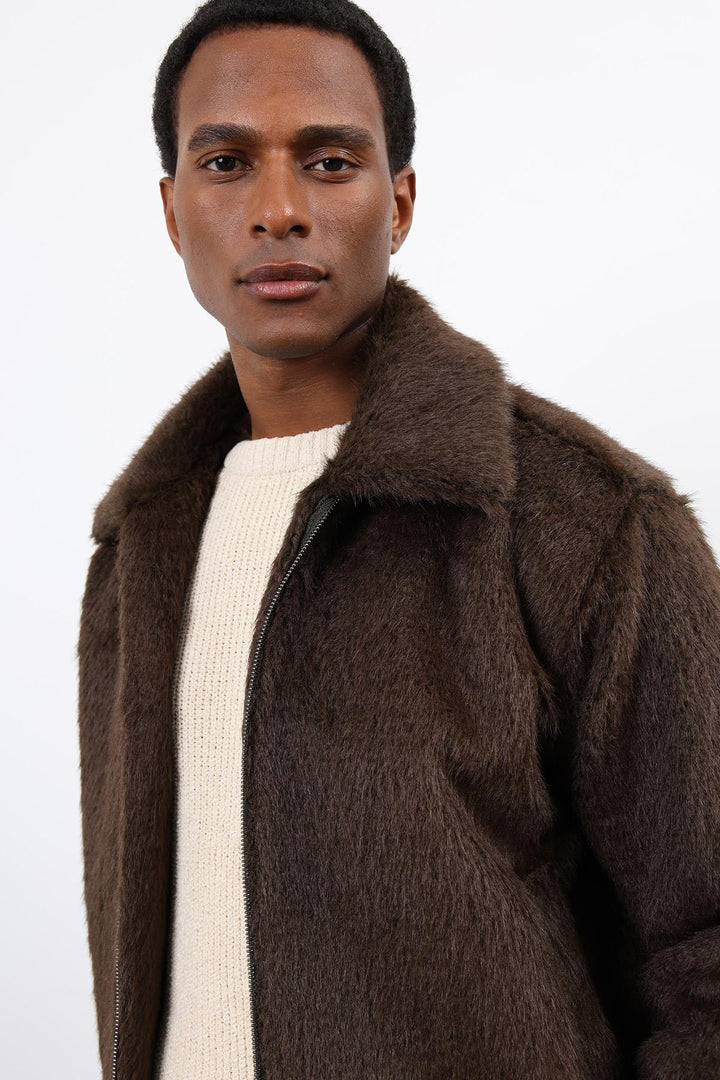 ANT Antioch Coffee Soft Textured Men's Coat - Rochester