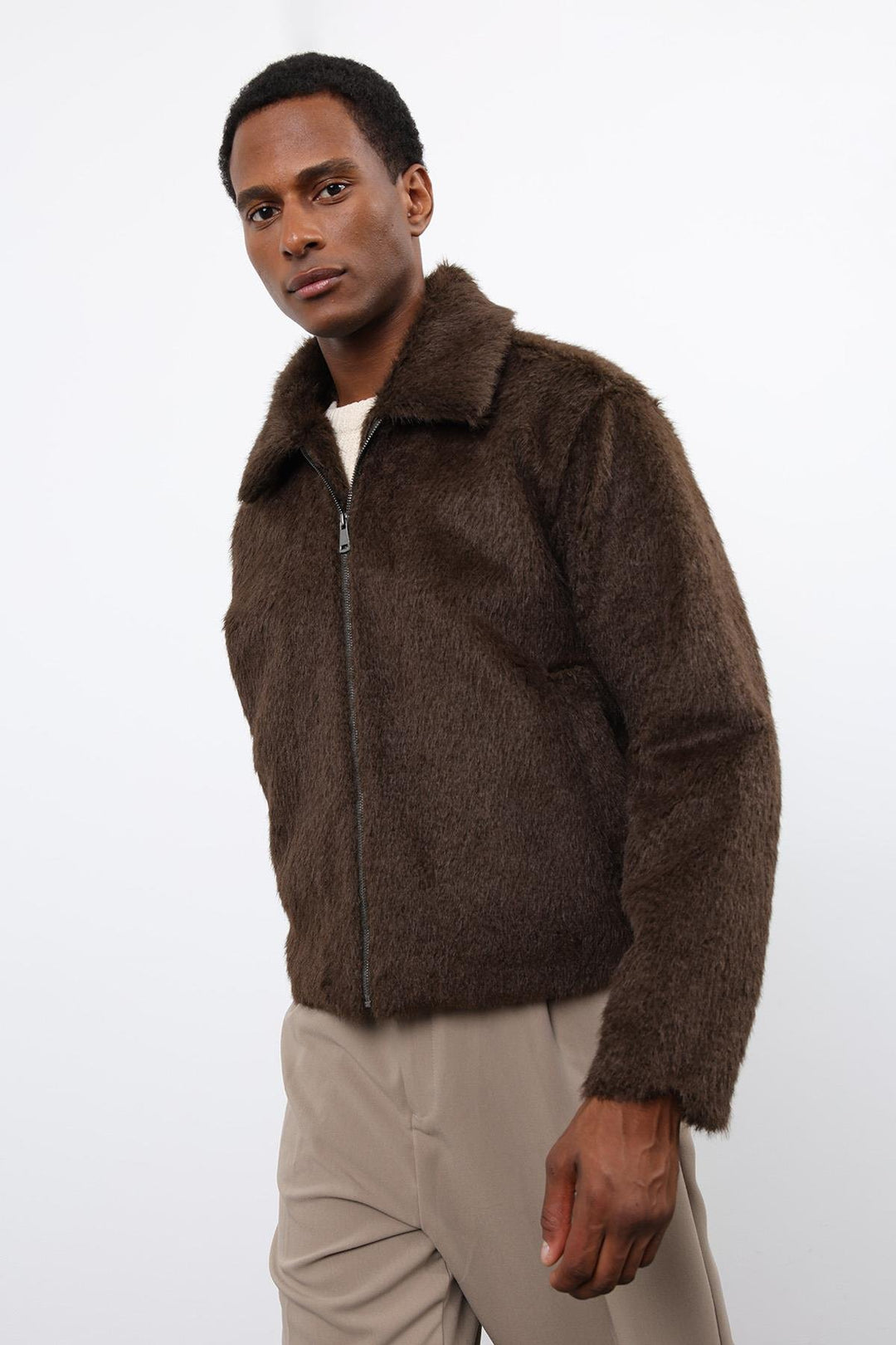 ANT Antioch Coffee Soft Textured Men's Coat - Rochester