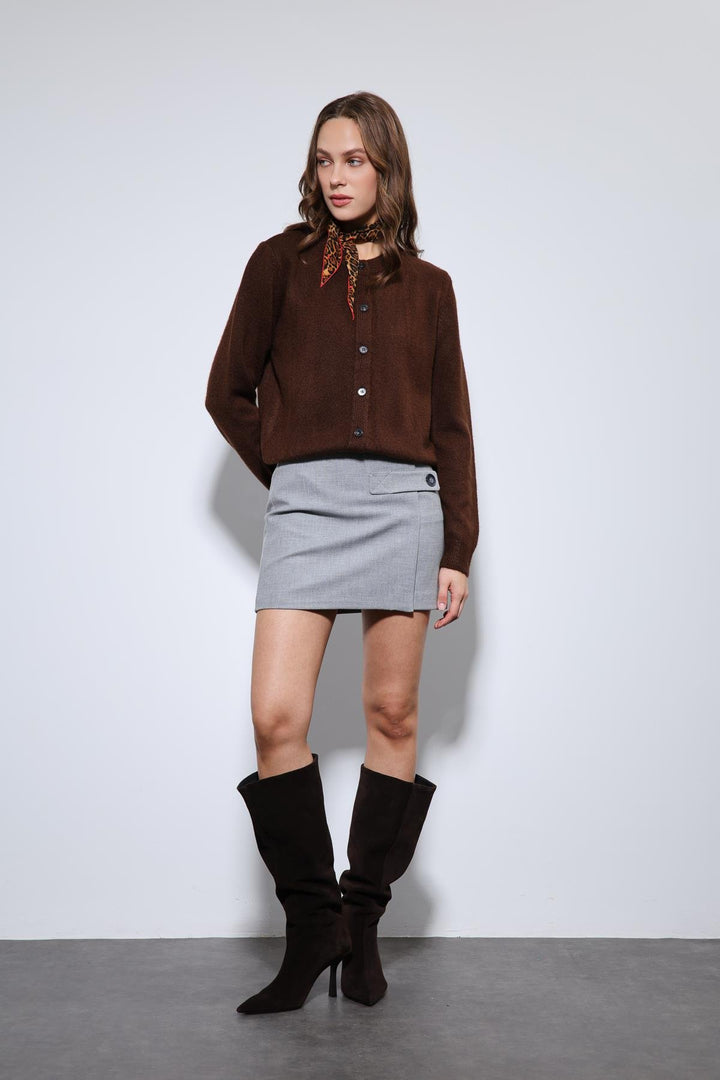 ANT Antioch Kahve Yumuşak Dokulu Hırka - Bergisch Gladbach