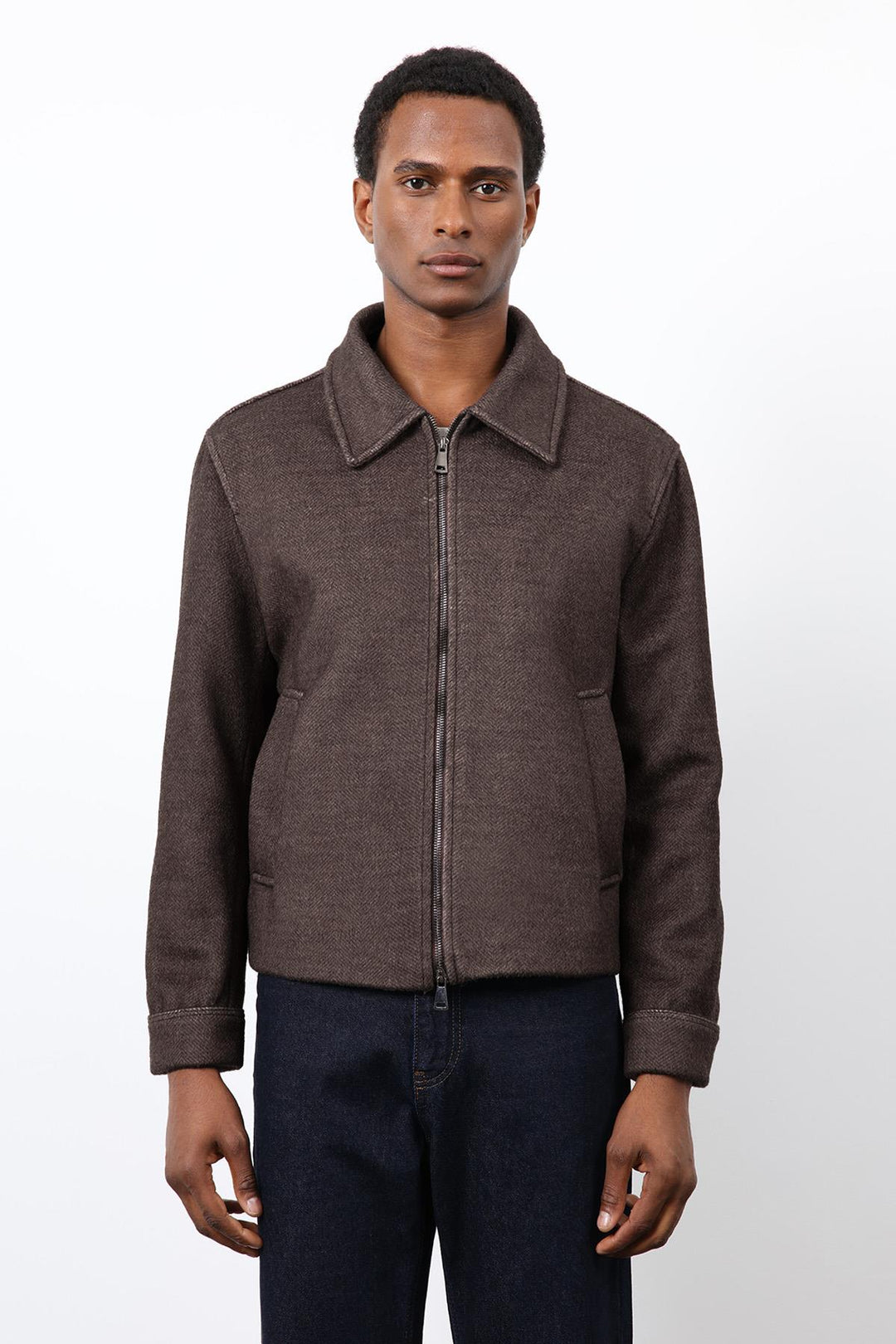 ANT Antioch Coffee Wool Blend Men's Jacket - East Brunswick