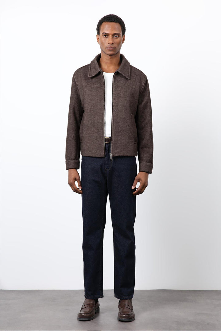 ANT Antioch Coffee Wool Blend Men's Jacket - East Brunswick