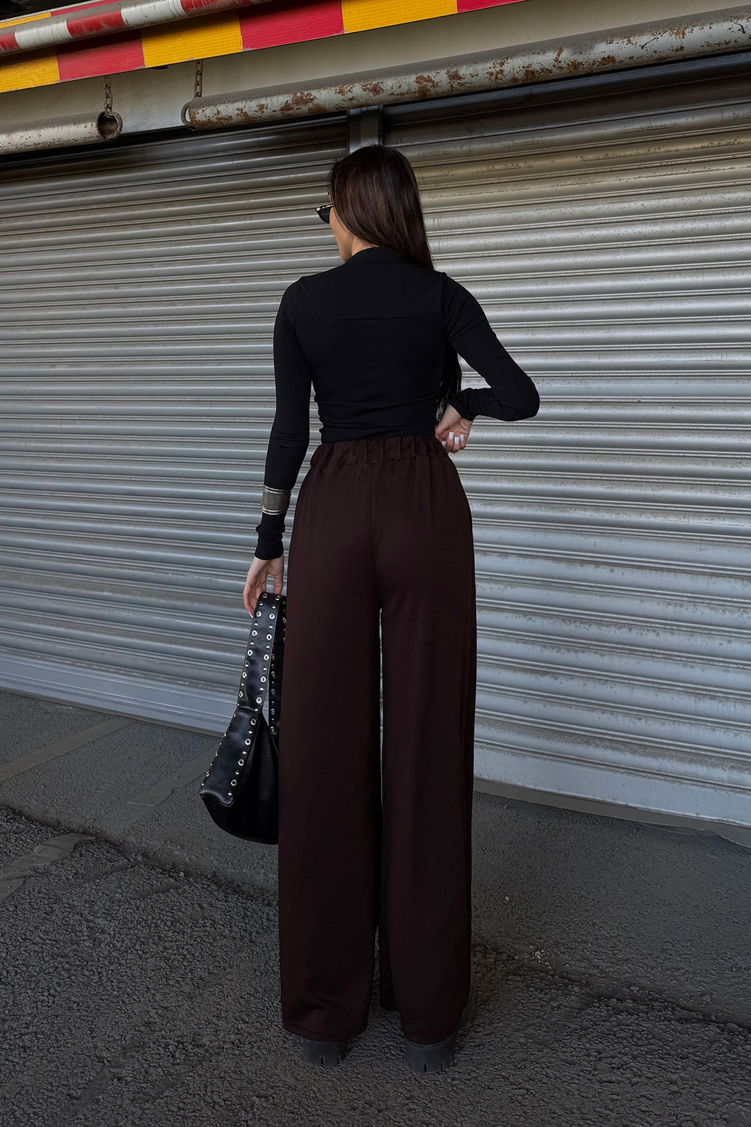 Brown Spanish Flare Ultra Soft Fabric Trousers BCDF-25P0003 - Coventry