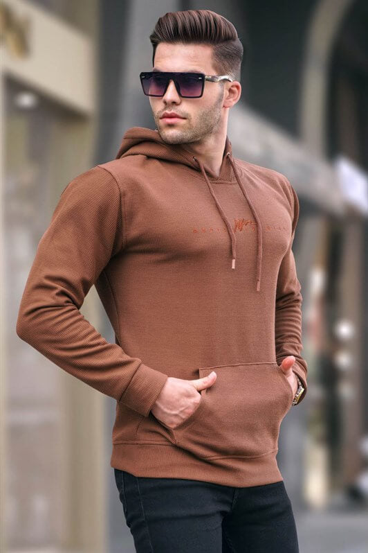 MDX Brown Hooded Basic Sweatshirt 6014 - Apex